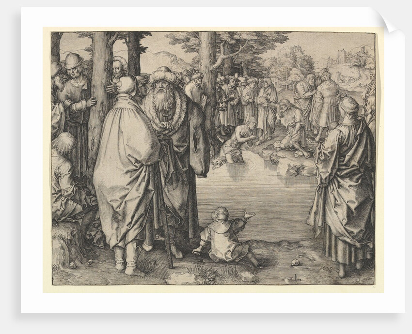 The Baptism of Christ in the River Jordan, ca. 1510 by Lucas van Leyden