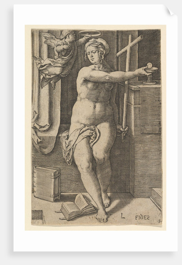 Faith, from the series The Seven Virtues, 1530 by Lucas van Leyden