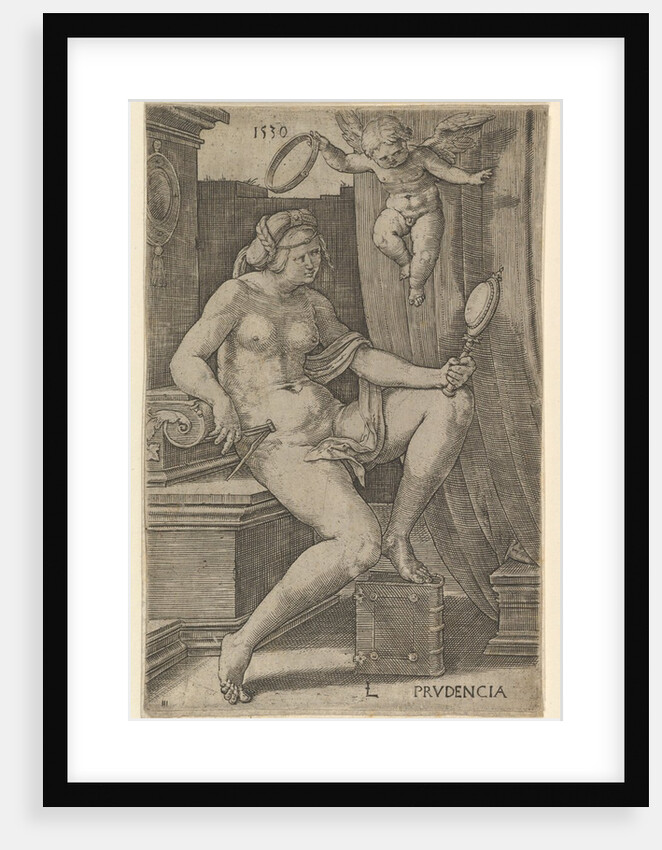 Prudence, from the series The Seven Virtues, 1530 by Lucas van Leyden
