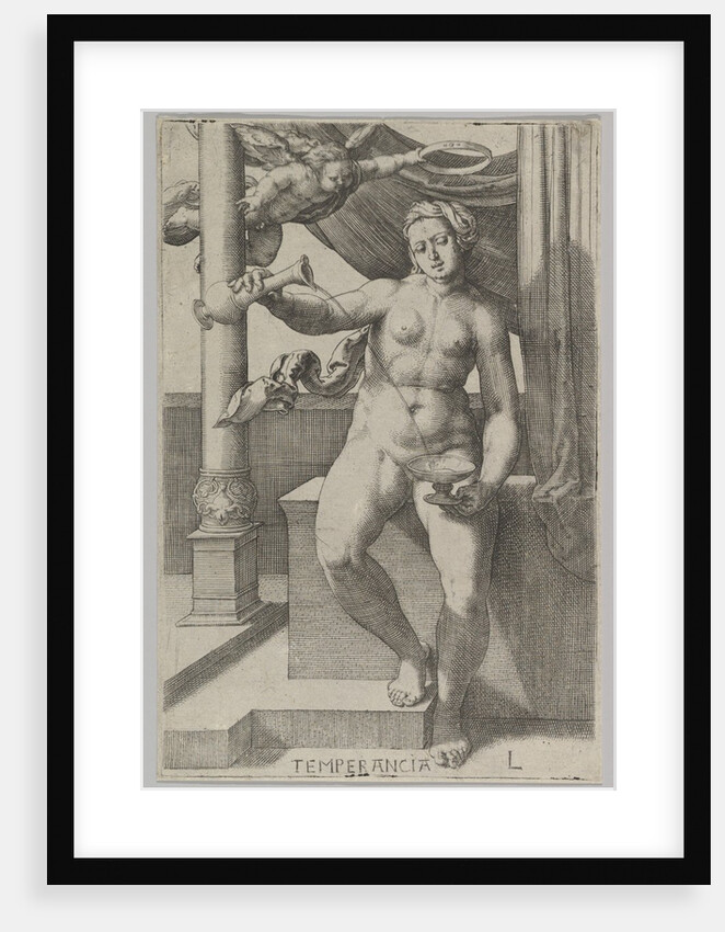 Temperance, from the series The Virtues, 1530 by Lucas van Leyden