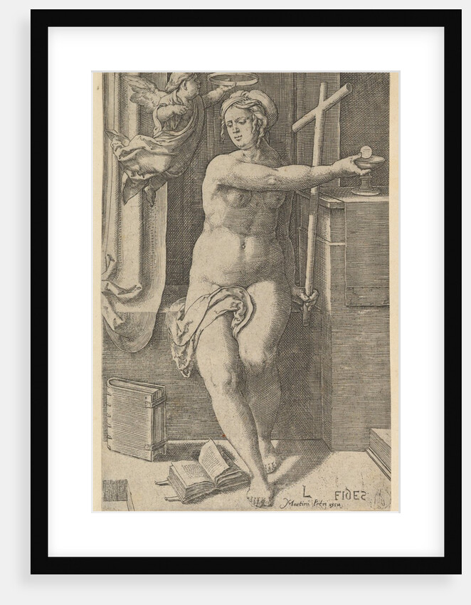 Faith, from the series The Seven Virtues, 1530 by Lucas van Leyden