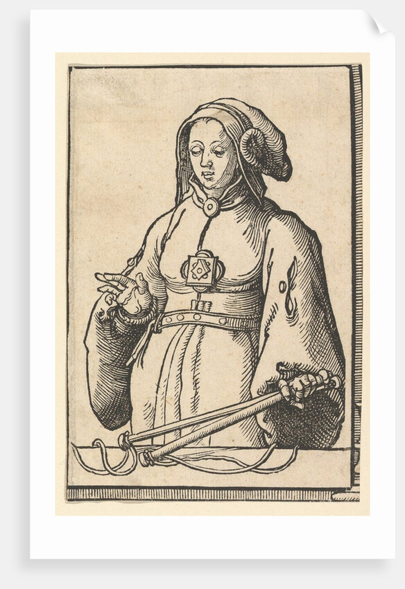 Agrippine Sibyl, from the series of Sibyls, ca. 1530 by Lucas van Leyden