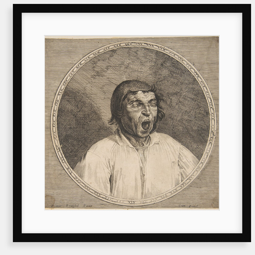 A Peasant Yawning by Unknown