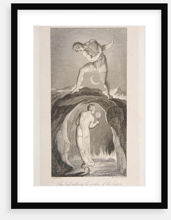 The Soul Exploring the Recesses of the Grave, from The Grave, a Poem by Robert Bl…, March 1, 1813 by Luigi Schiavonetti