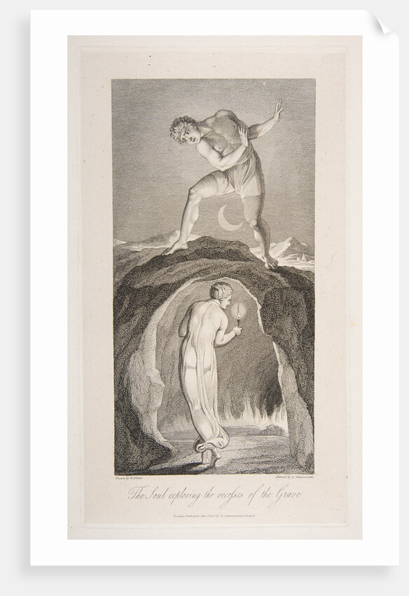 The Soul Exploring the Recesses of the Grave, from The Grave, a Poem by Robert Bl…, March 1, 1813 by Luigi Schiavonetti