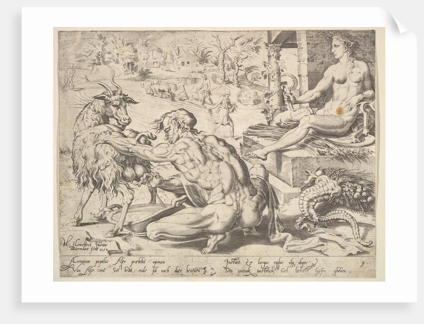 Asher, from the series The Twelve Patriarchs, 1550 by Dirck Volkertsen Coornhert