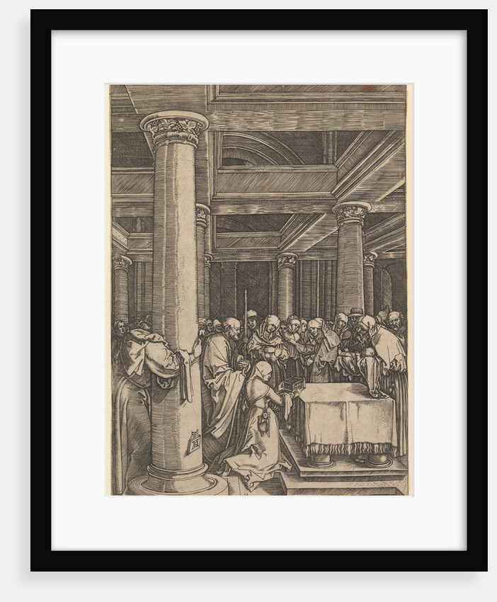 The presentation of Jesus to Simeon in the temple, after Dürer, ca. 1500-1534 by Marcantonio Raimondi