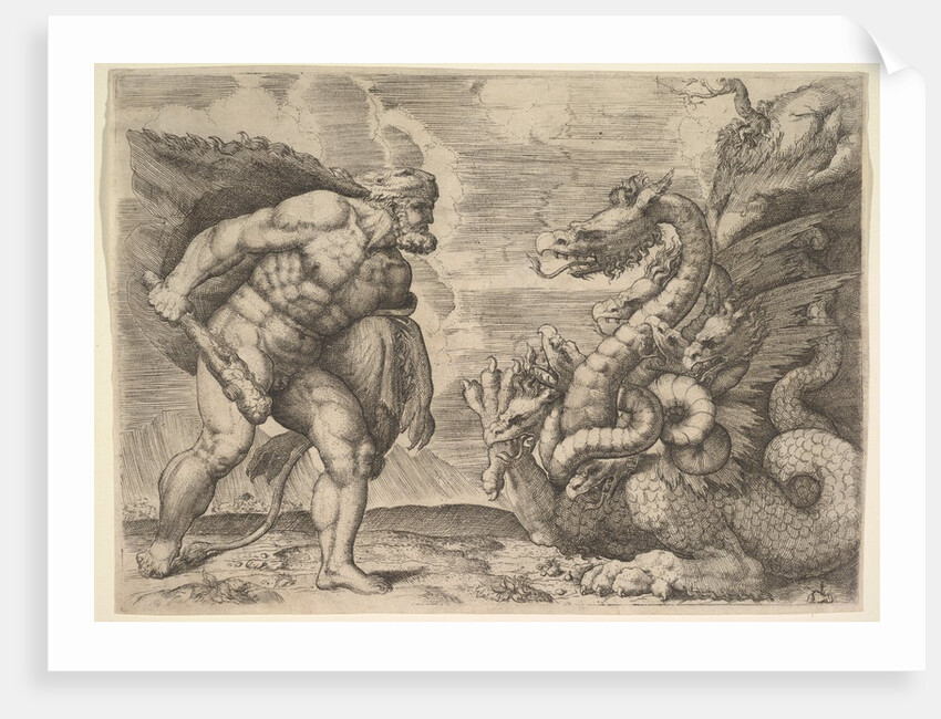 Hercules and the Hydra of Lerna by Marco Angolo del Moro