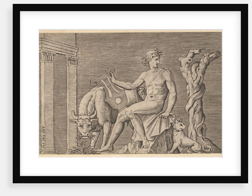 Speculum Romanae Magnificentiae: Apollo Tending the Flocks of Admetus, 16th century by Marco Dente