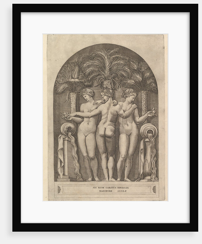 Speculum Romanae Magnificentiae: The Three Graces, ca. 1515-27 by Marco Dente