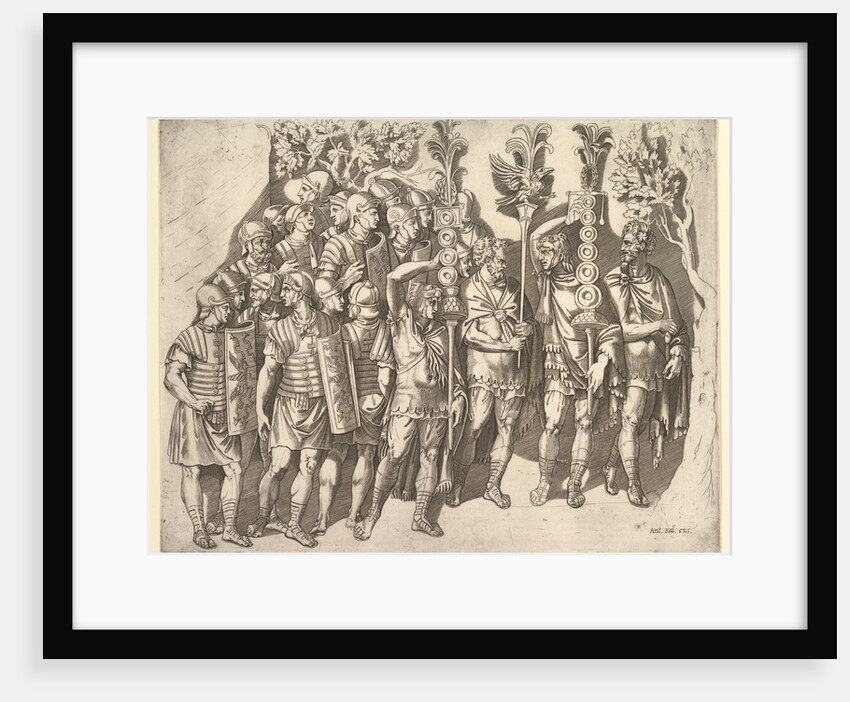 Speculum Romanae Magnificentiae: A Roman Legion, 16th century by Marco Dente