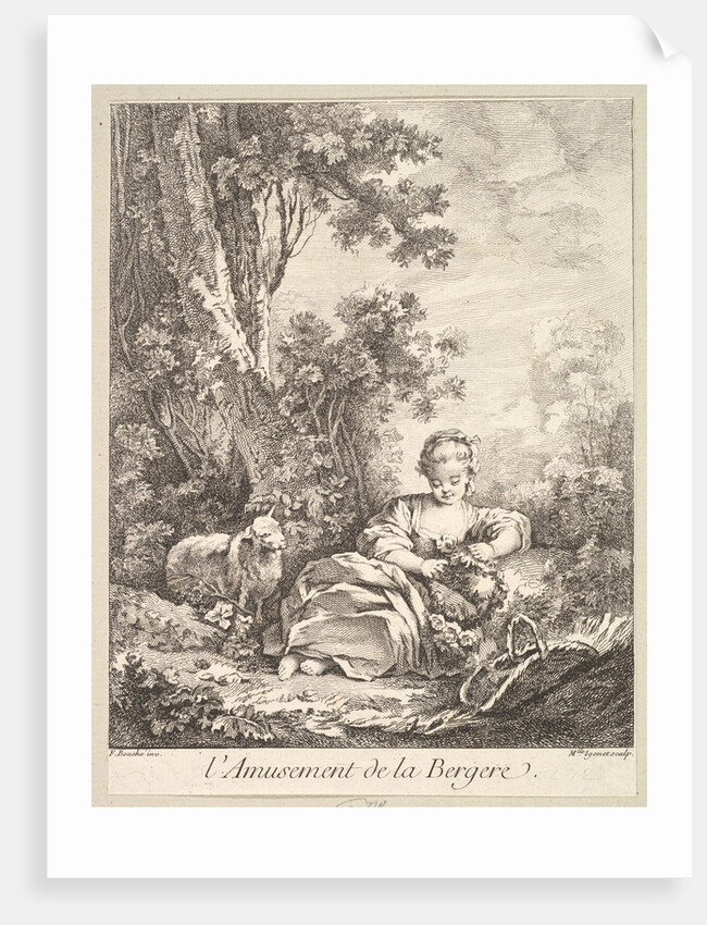 The Amusement of a Shepherd Girl by Marie Madeleine Igonet