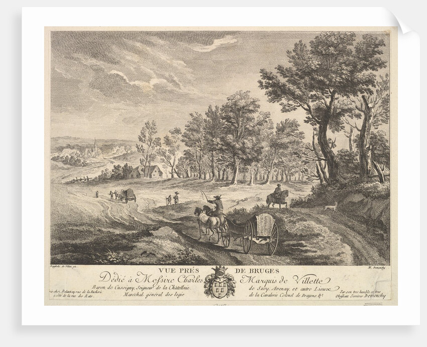 View near Bruges by Martin de Monchy