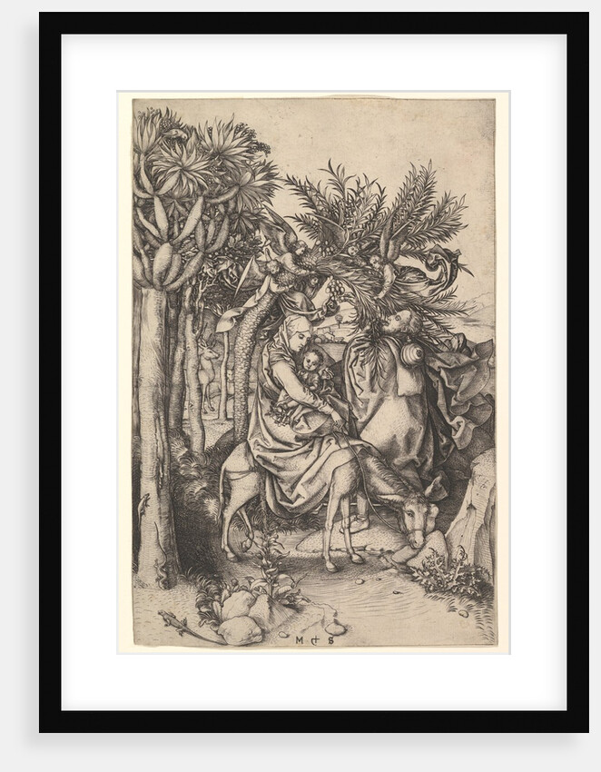 Rest on the Flight into Egypt, ca. 1435-1491 by Martin Schongauer