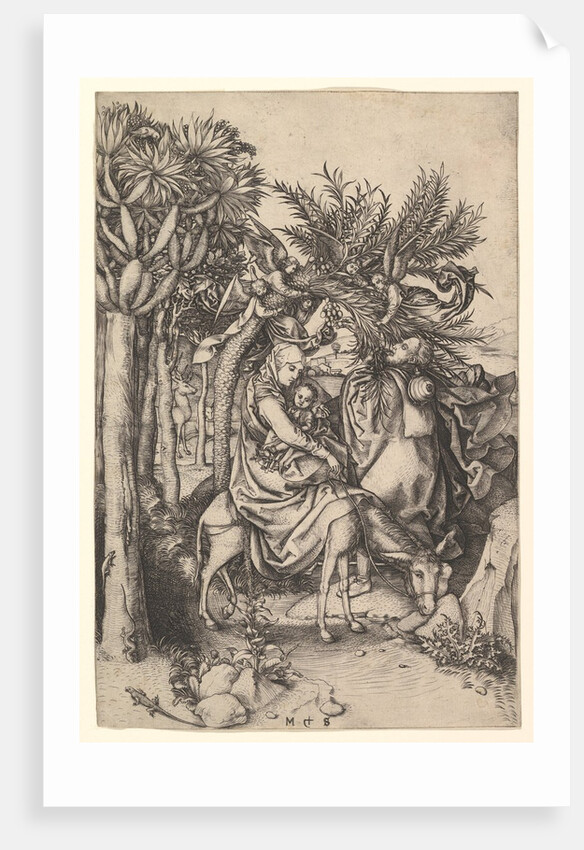 Rest on the Flight into Egypt, ca. 1435-1491 by Martin Schongauer