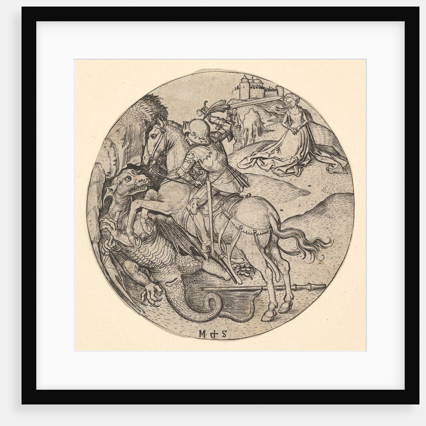 St. George Slaying the Dragon, ca. 1435-1491 by Martin Schongauer