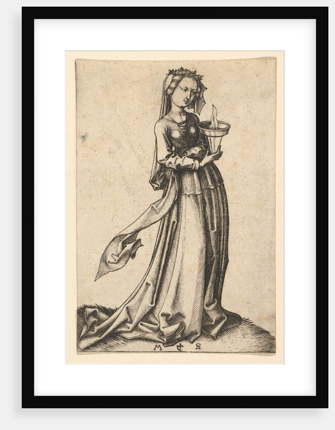 The Fourth Wise Virgin, from the series The Wise and Foolish Virgins, ca. 1435-1491 by Martin Schongauer