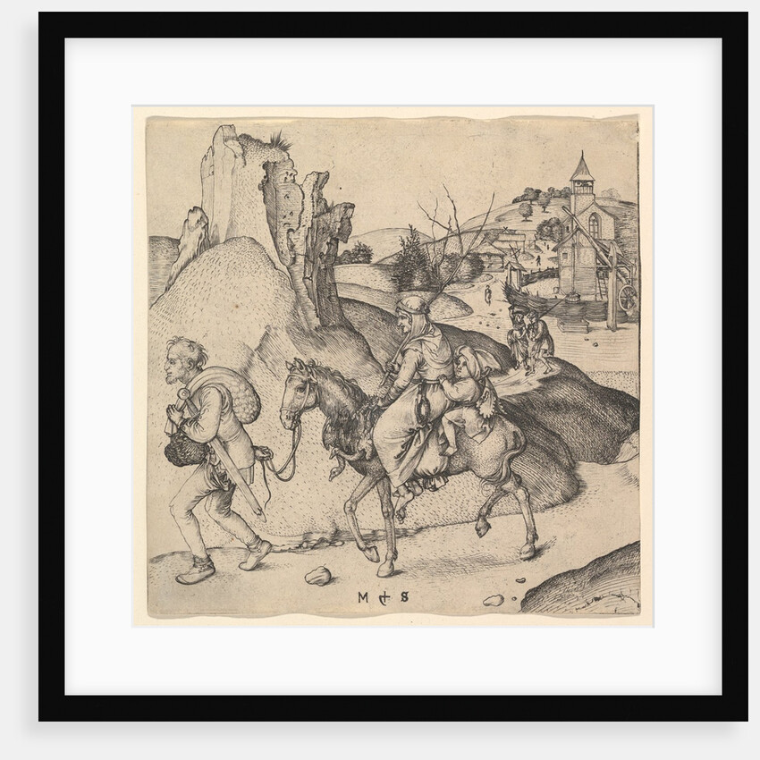 Peasant Family Going to Market, ca. 1435-1491 by Martin Schongauer