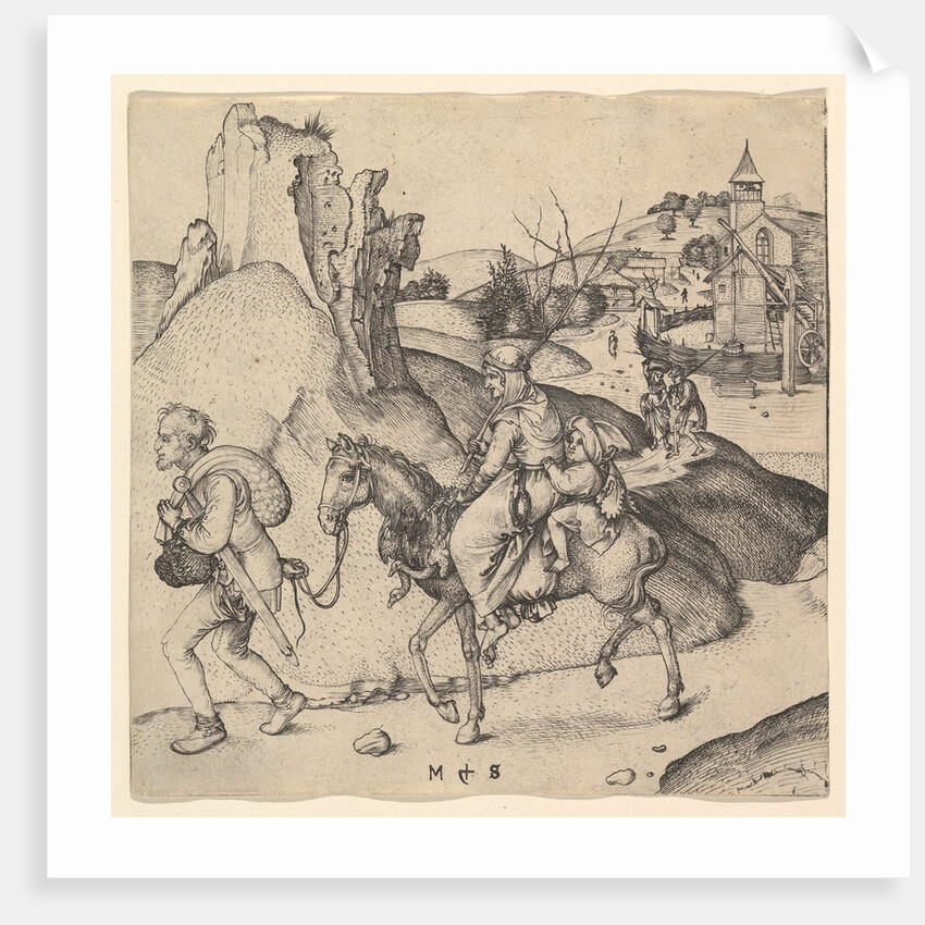 Peasant Family Going to Market, ca. 1435-1491 by Martin Schongauer