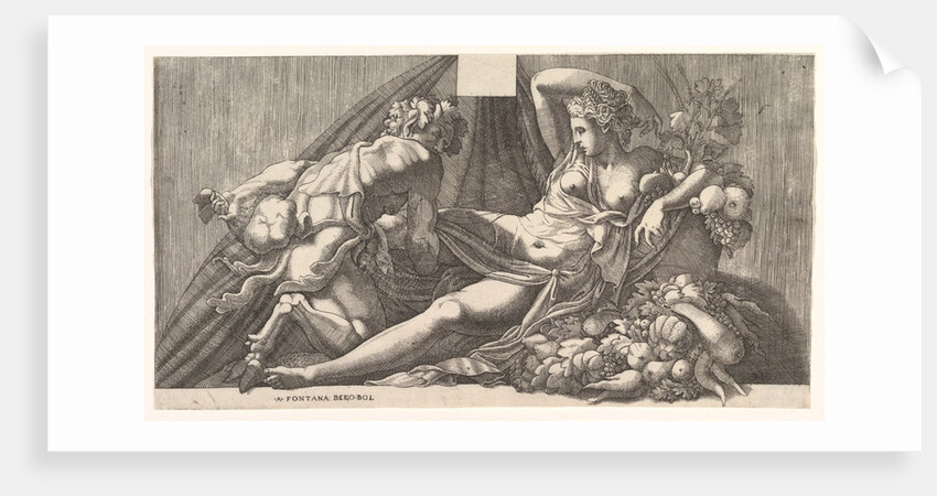 Jupiter and Antiope by Master FG (attributed to)