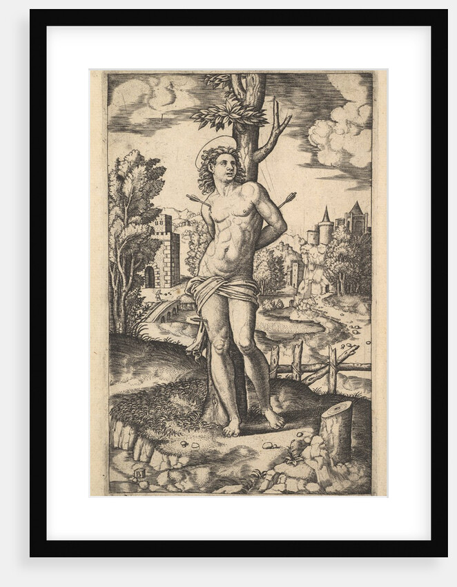 Saint Sebastian tied to a tree pierced by arrows, 1530-60 by Master of the Die