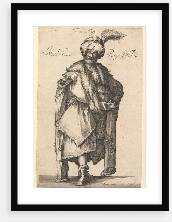 Melchior, after Three Magi series by Jacques Bellange, ca. 1615 by Matthaus Merian