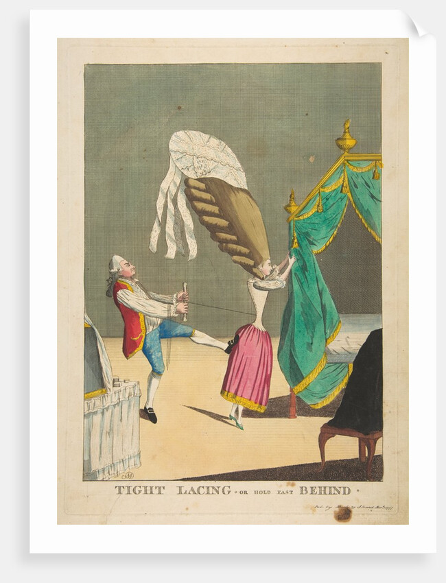 Tight Lacing or Hold Fast Behind, March 1, 1777 by Matthew Darly