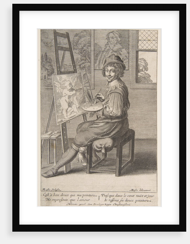Painter at an Easel, 1620-67 by Michel Lasne