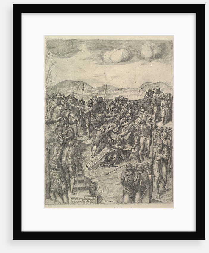 The Crucifixion of Saint Peter, after Michelangelo's frescoes in the Pauline Chapel, Va…, 1550-60 by Michele Lucchese
