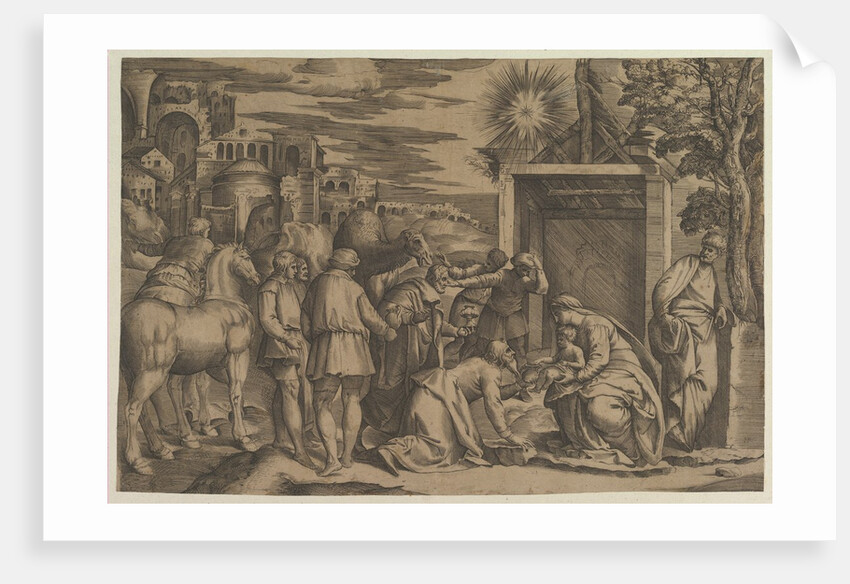 The Adoration of the Magi by Monogrammist 9 (attributed to)