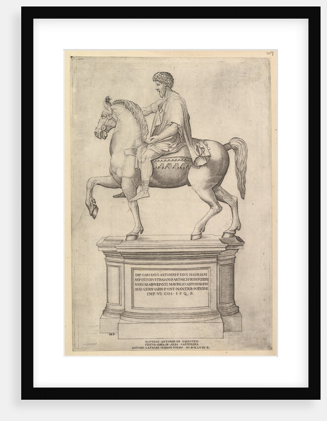 Speculum Romanae Magnificentiae: Marcus Aurelius, 16th century by Nicolas Beatrizet