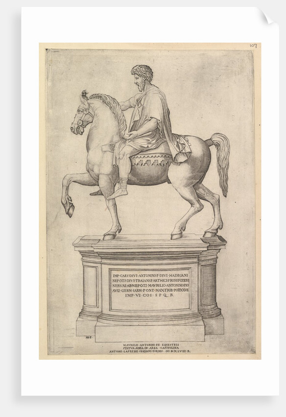 Speculum Romanae Magnificentiae: Marcus Aurelius, 16th century by Nicolas Beatrizet