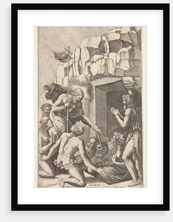 Christ in Limbo, after Raphael, 1541 by Nicolas Beatrizet