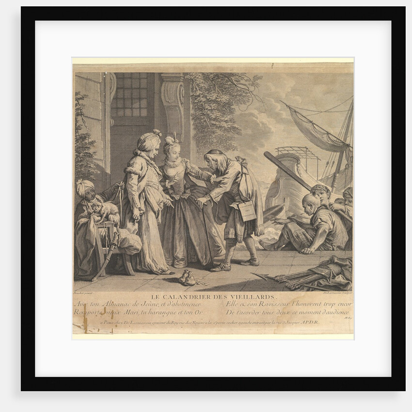 Le Calandrier des Vieillard by Nicolas de Larmessin
