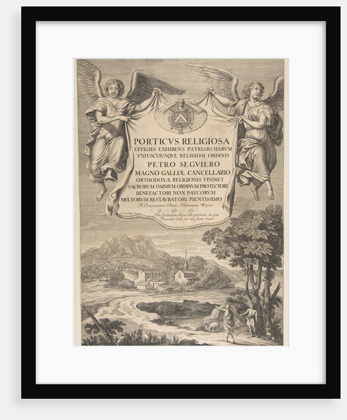 Title Page for Porticus Religiosa by Nicolas Pitau (attributed to)