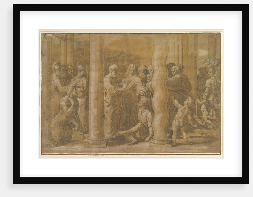 Saints Peter and John healing the Sick, early 16th century by Parmigianino