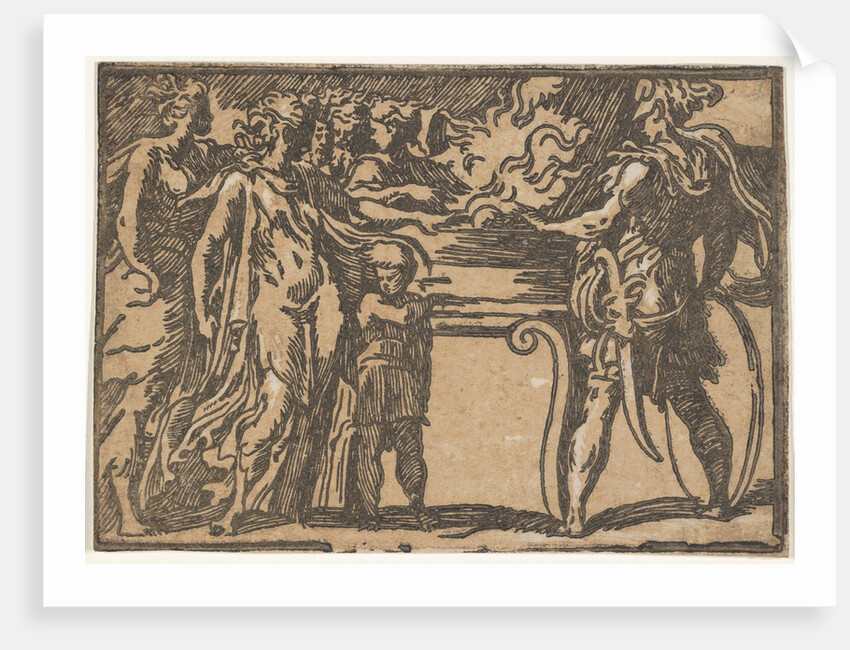 The Sacrifice' or 'Mucius Scaevola', after Parmigianino, 16th century by Unknown