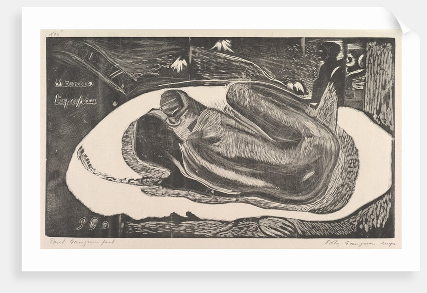 Spirit of the Dead Watching, from Fragrance, 1893-94 by Paul Gauguin