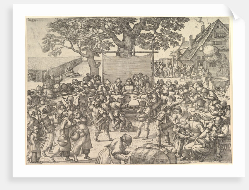 Peasant Wedding, 1560 by Peeter van der Borcht