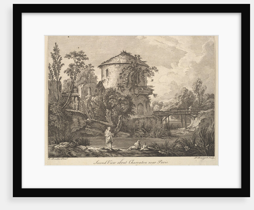 Second View of Charenton near Paris, mid to late 18th century by Peter Paul Benazech