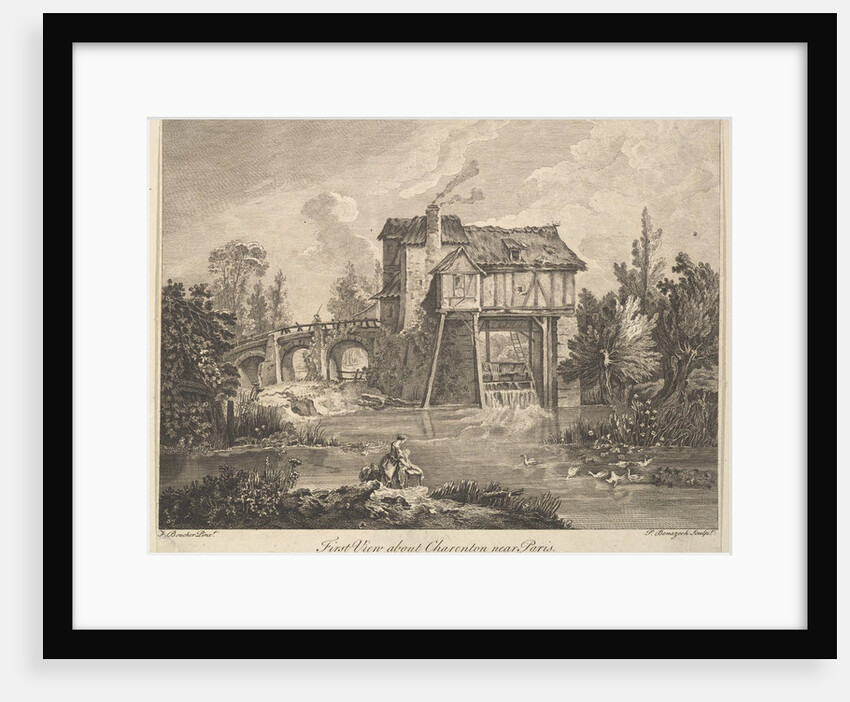 First View of Clarenton near Paris, mid to late 18th century by Peter Paul Benazech