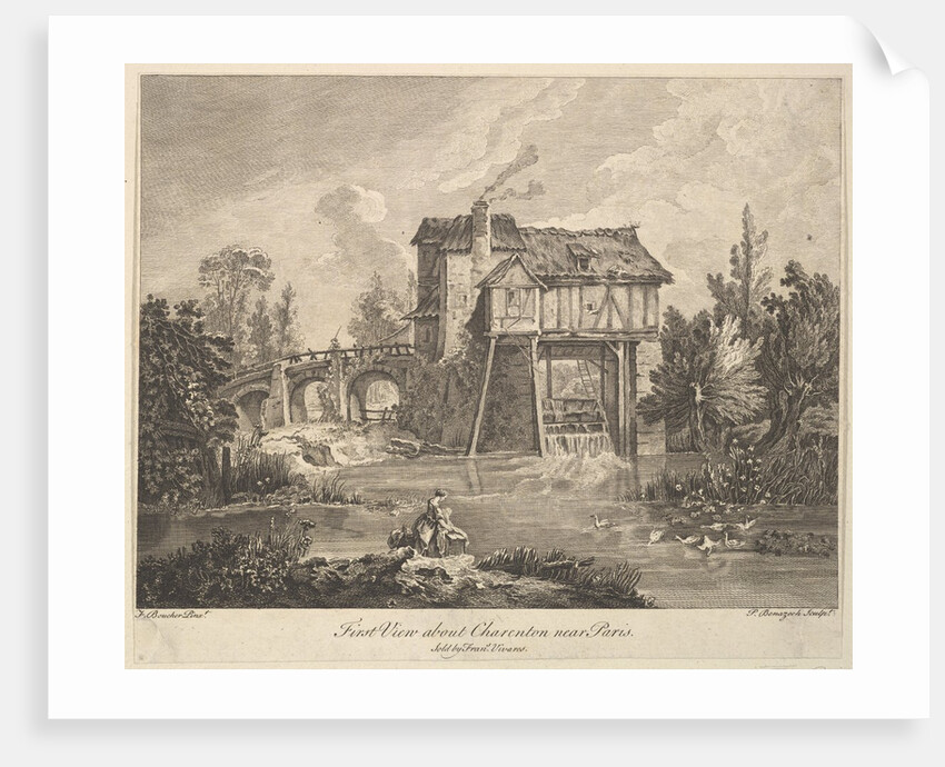 First View of Clarenton near Paris, mid to late 18th century by Peter Paul Benazech