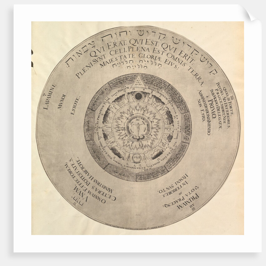 Scheme of Christian Kabbalism from Heinrich Khunrath, Amphiteatrum sapientiae aeternae by Peter van der Doort (attributed to)