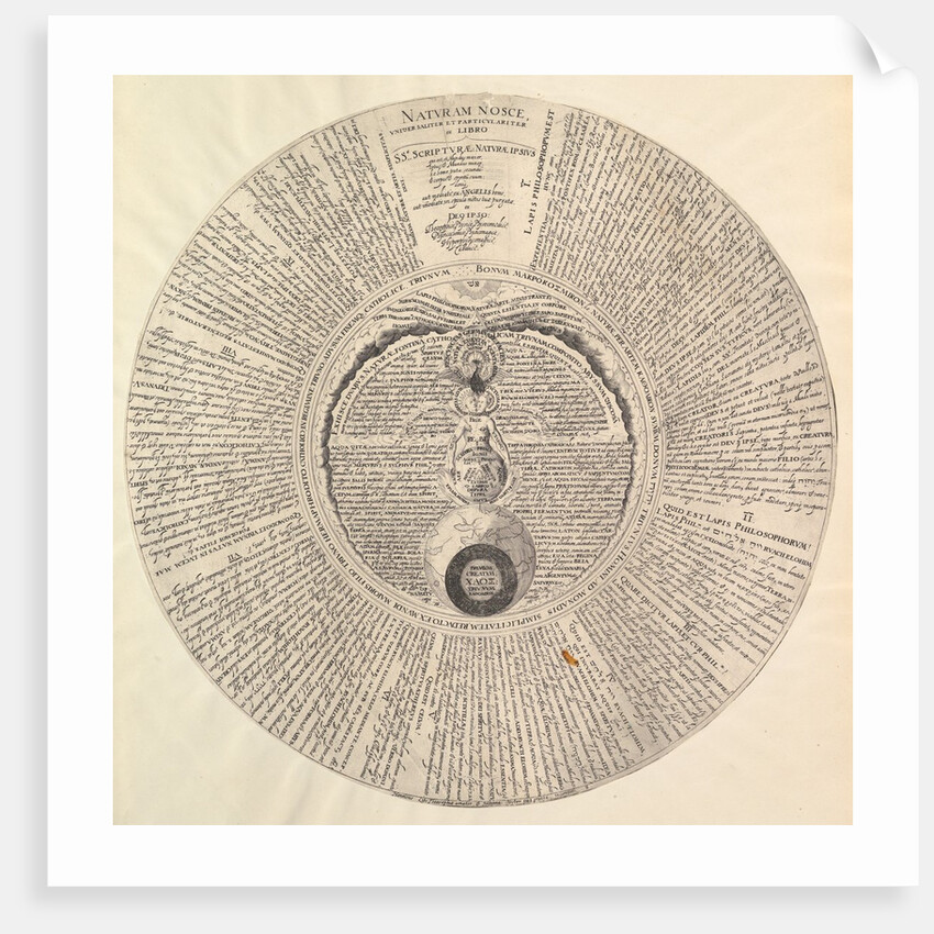 The Philosopher's Stone from Heinrich Khunrath, Amphiteatrum sapientiae aeternae by Peter van der Doort (attributed to)