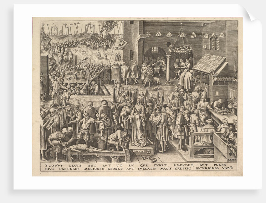 Justice from The Virtues, ca. 1559-60 by Philip Galle