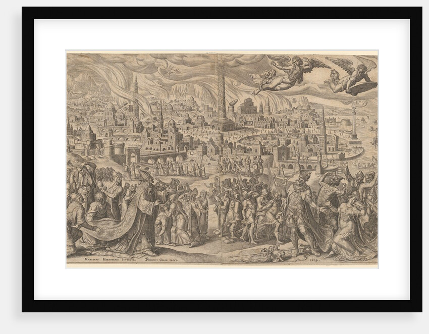 The Fall of Babylon, 1569 by Philip Galle