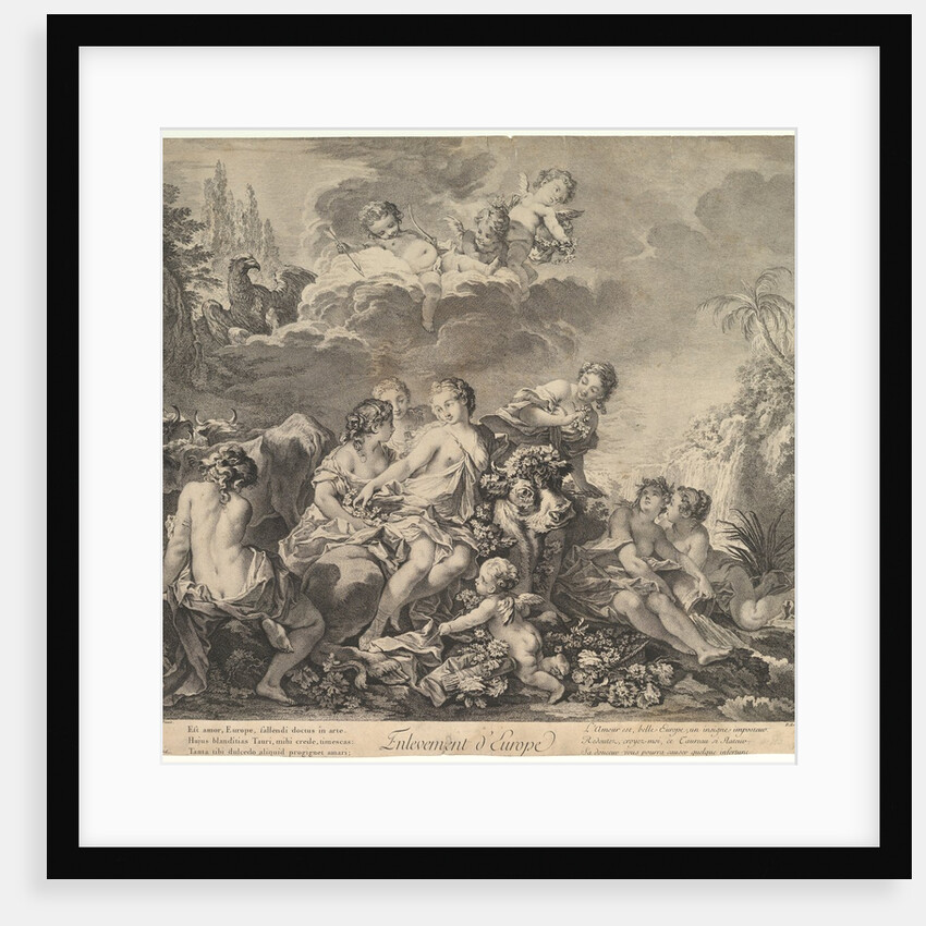 Enlevement d'Europe, 18th century by Pierre Alexandre Aveline