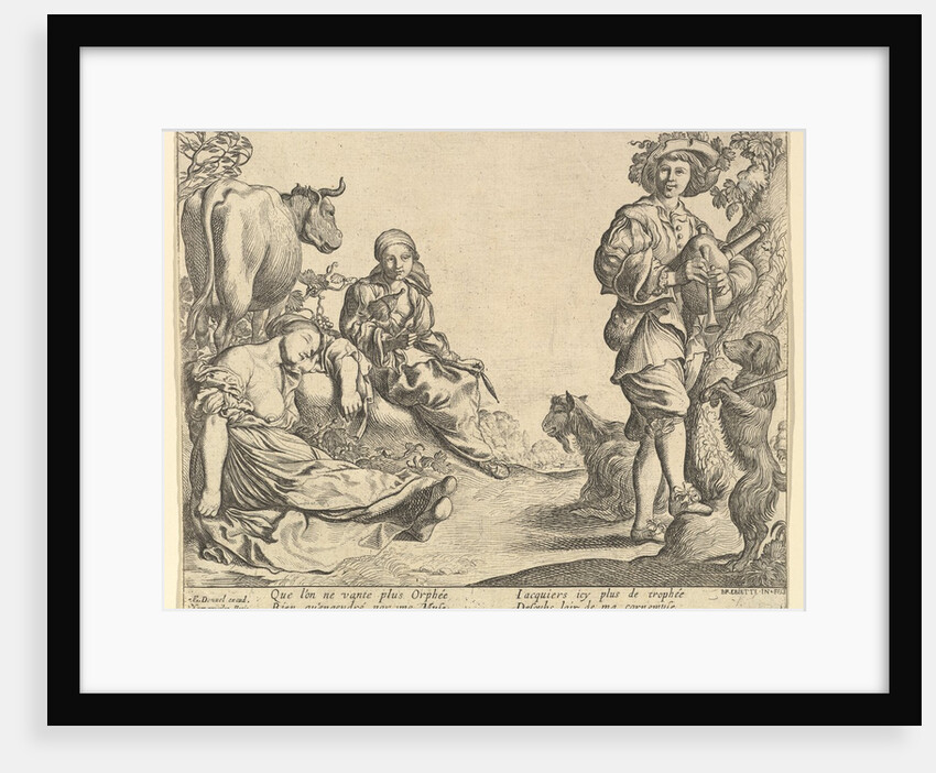 Bagpipe Player, 1610-50 by Pierre Brebiette