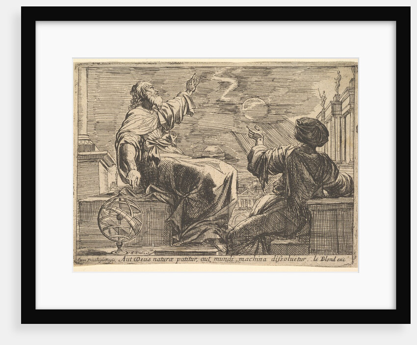 Two Philosophers Watching an Eclipse, 1615-42 by Pierre Brebiette