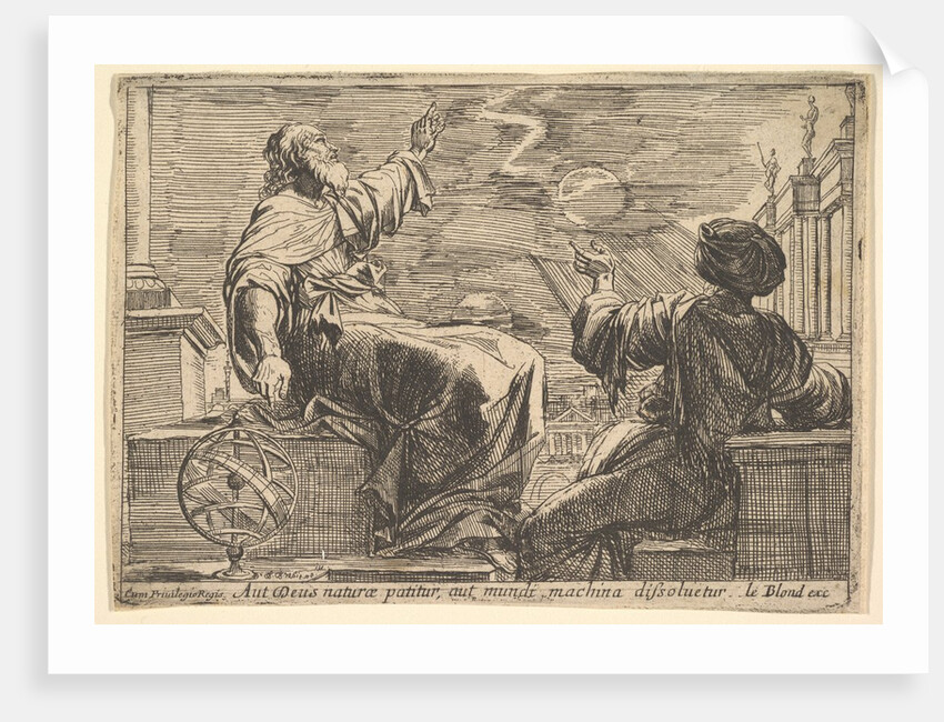 Two Philosophers Watching an Eclipse, 1615-42 by Pierre Brebiette